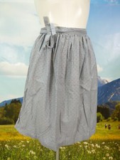 Short dirndl apron cotton blue with flowers dirndl apron ts2162