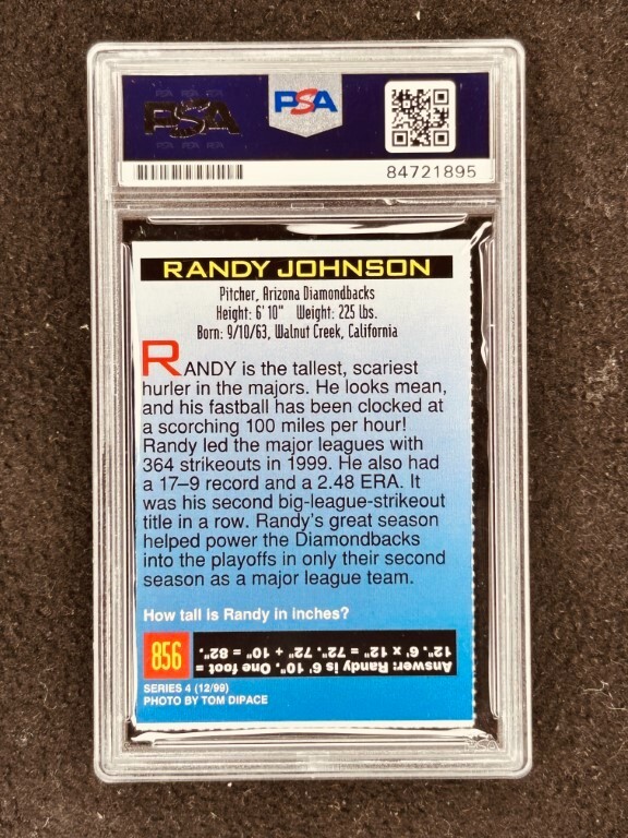 Garbage 4人直筆 サイン入り LP PSA/DNA証明書付き Randy Johnson autographed signed auto Diamondbacks 1999 SI for