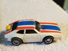 Tyco Red White Blue Stripes Slot Car TESTED Hong Kong