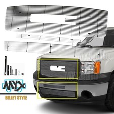Fits 2007-2013 Gmc Sierra 1500 New Body07-10 Denali Billet Grille Chrome Grill Fits 2007-2013 Gmc Sierra 1500 New Body07-10 Denali Billet Grille Chrome Grill
