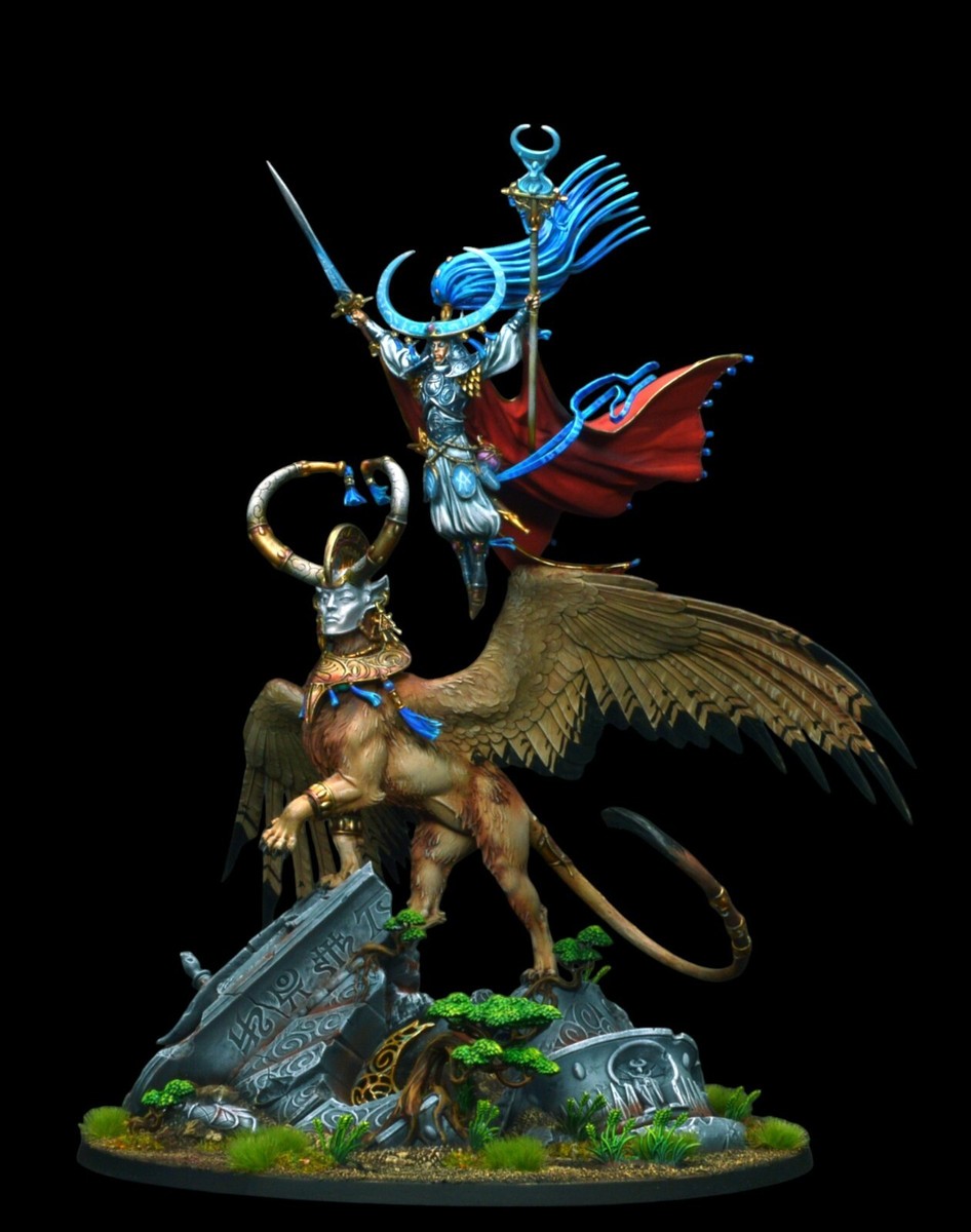 その他 Warhammer Age of Sigmar Archmage Teclis Archmage Teclis and Celennar, Spirit of Hysh ** COMMISSION