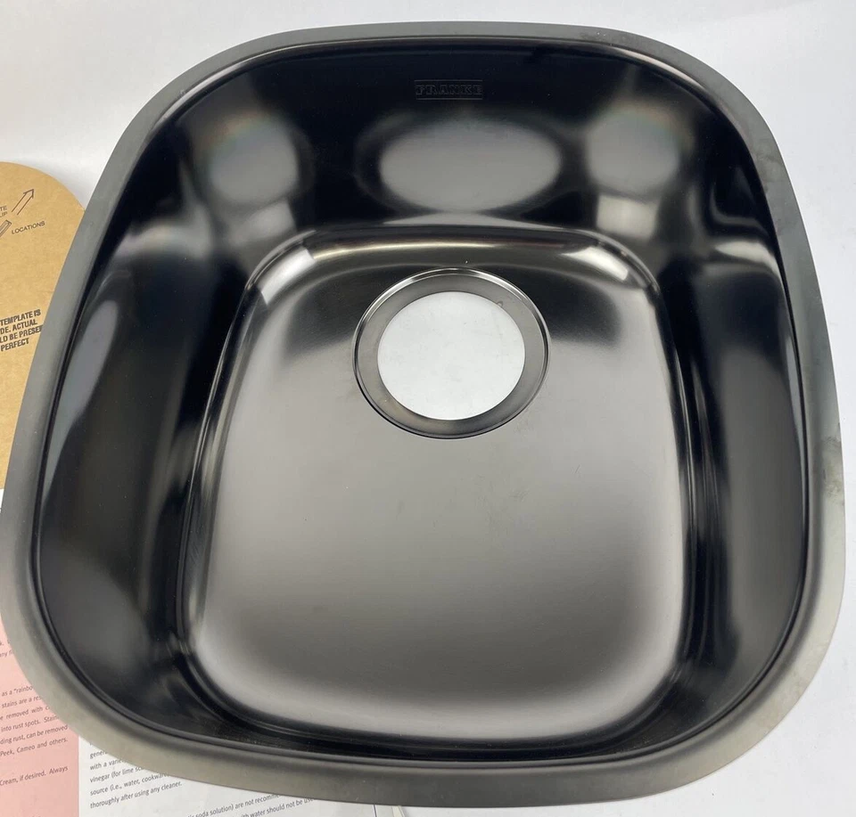 KIT DE LAVABO CON ACABADO DE TITANIO OEM FRANKE ELEMENT Modelo # CPM110 NOS - Hecho en CANADÁ Foto 2 de 4