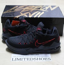 lebron 17 low red and black