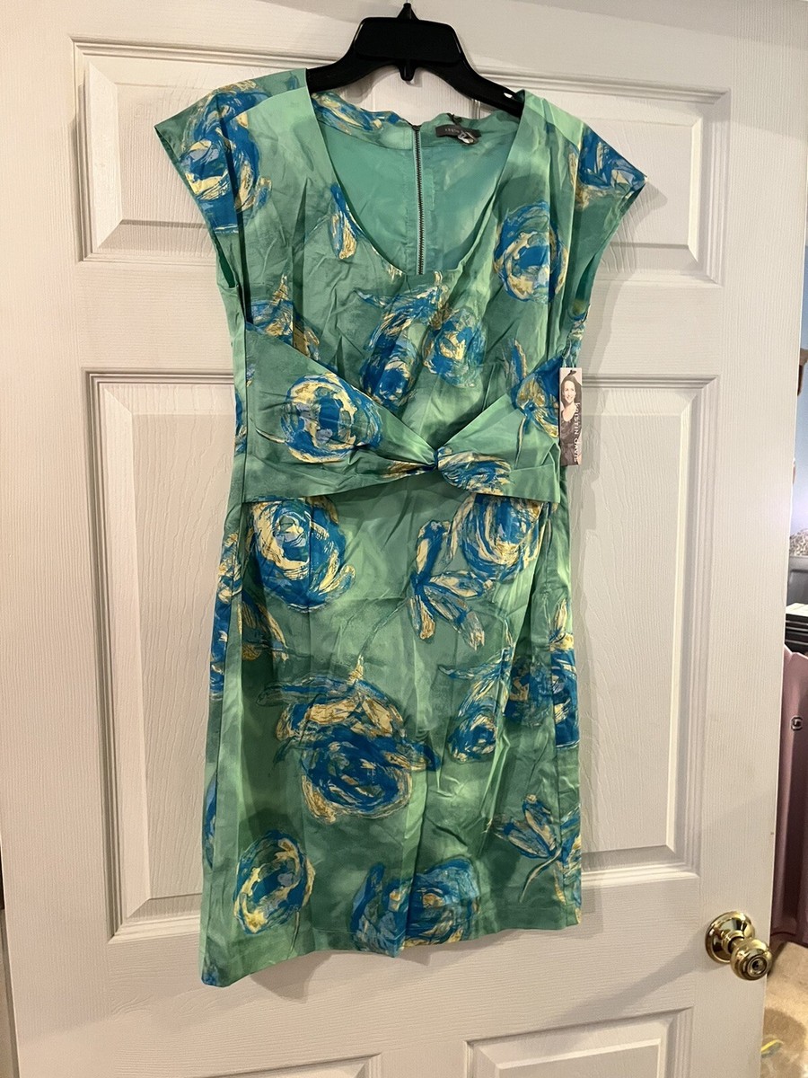 kristin davis green dress Olive Green Silk Bridesmaid Dress with Long Sleeves