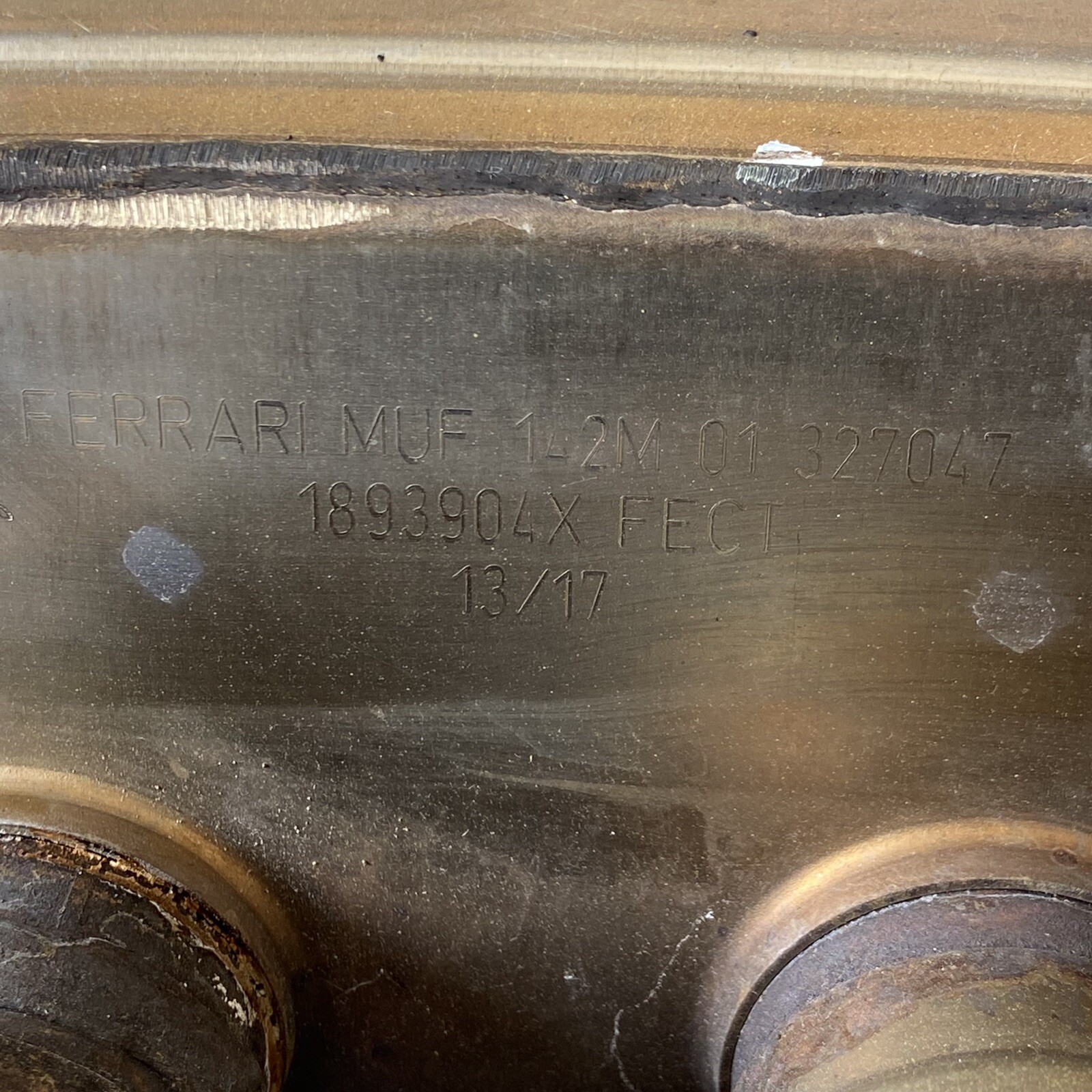 FERRARI 488 GTB OEM REAR MUFFLER EXHAUST