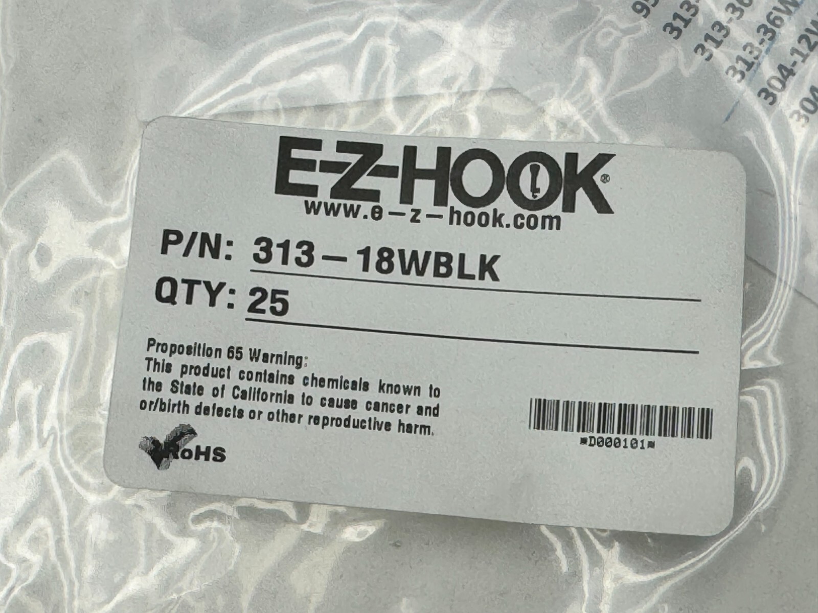 (6-Pack) E-Z-Hook 313W 18" Mini-Hook X100W Bare Wire Test Lead 1.8A Max 24AWG
