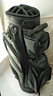 Ping Tour Staff Bag Black / Gray 14 Divider Top Cart 9+ Pockets