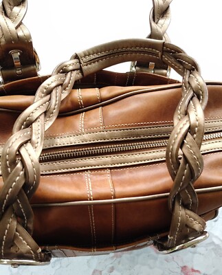 Coach MEDIUM F11413 Vintage Soho Y2K Caramel & Deep Gold Leather