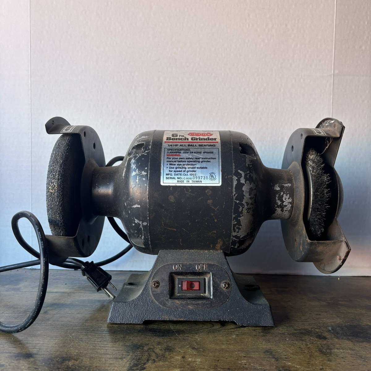 klowes bench grinder Vintage Collin’s Quality Tool 6” Inch LF-137 TG14029 Nad Plus 1000Mg Glutathione Huberman Size:8oz Bench Grinder