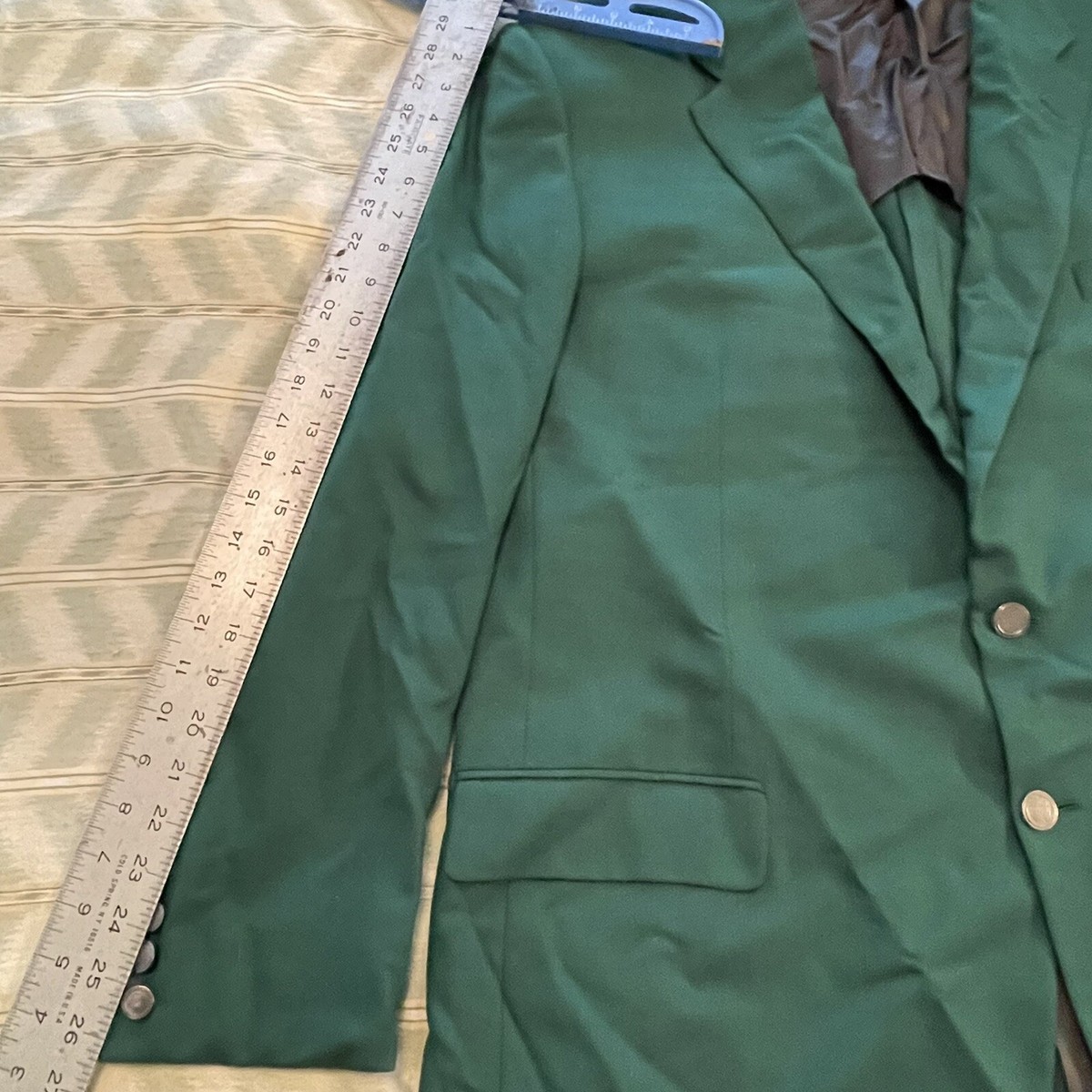 Vintage 46L 48L Tropical Wool Blazer Preppy Ivy Gatsby