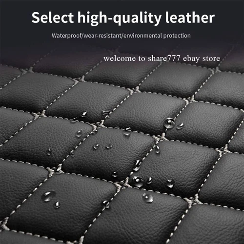For Dodge Durango RT SRT Hellcat 2004-2024 Car Floor Mats PU Leather Carpets - Imagen 16 de 35