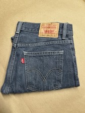 Levi s 505 Jeans Boys 28x28 Blue Straight Leg Made in Mexico Vintage Wash
