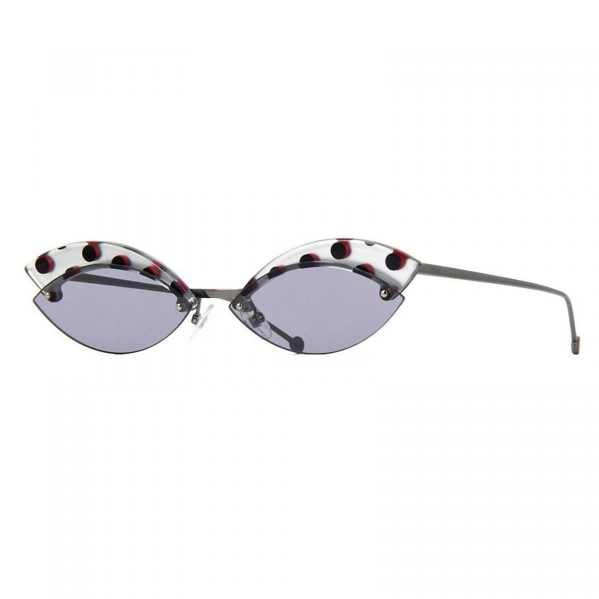 Fendi Women\'s Purple and Silver Sunglasses FENDI Women main image 4