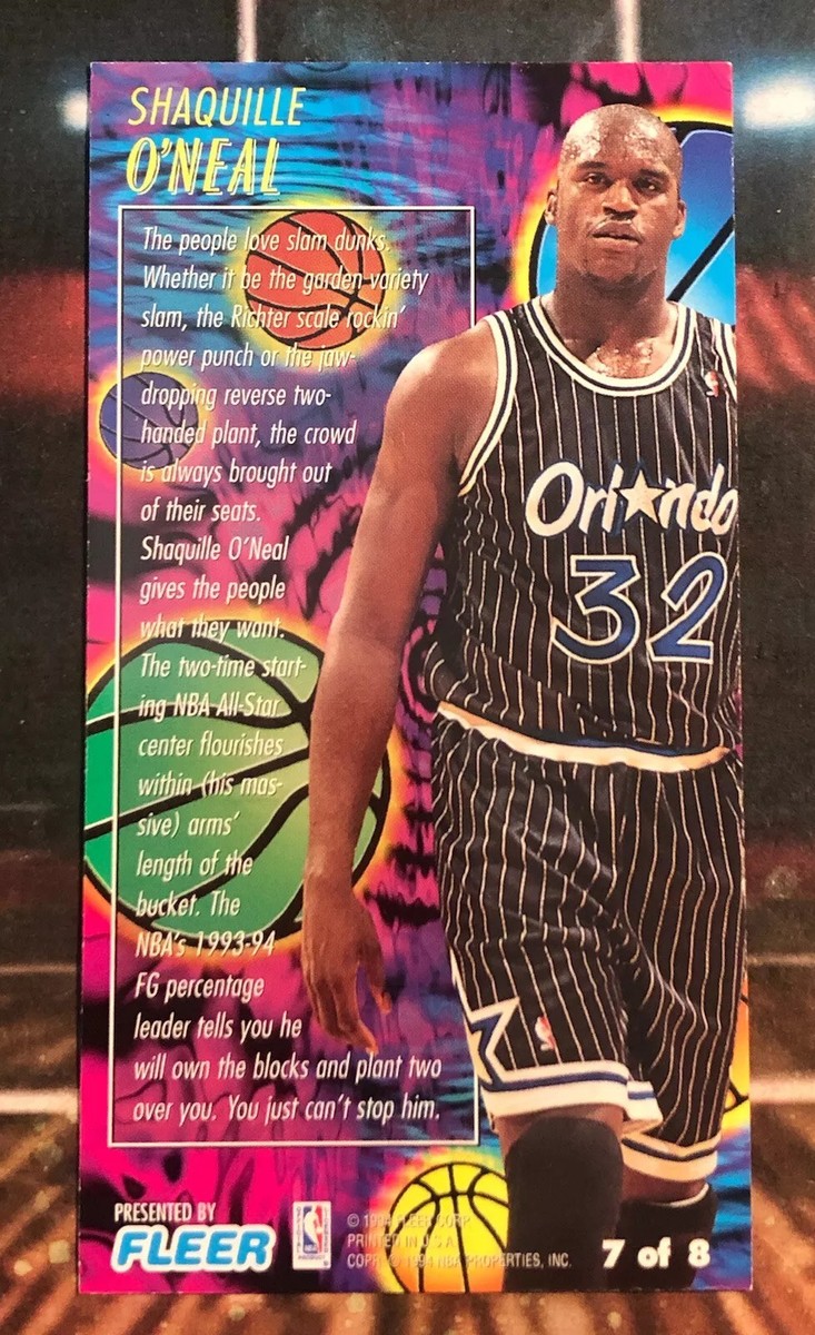 1994 Fleer NBA Jam Session Slam Dunk Heroes Shaquille O'Neal #7
