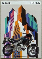 YAMAHA TDR125 Motorcycle Sales Brochure c1995 Ref LIT-3MC-0107018-95E