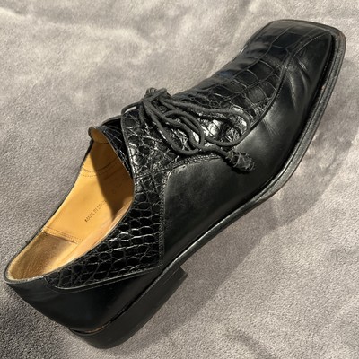 mens black dress shoes size 13 Mezlan Men's Alligator Terrassa Formal M Kivary Gothic Black Satin be comfortable and look Women's size:8 champagne-gold