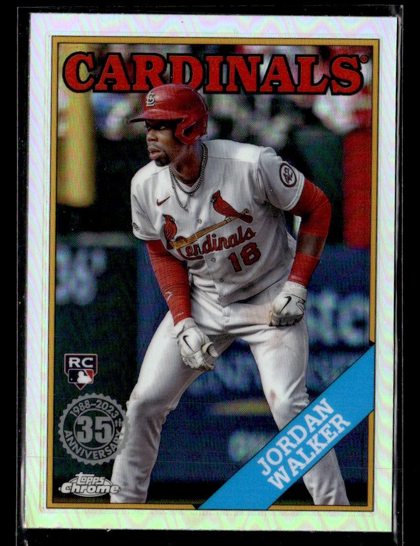2023 Topps Chrome Update #88CU-18 Jordan Walker 1988 35th Anniversary Card