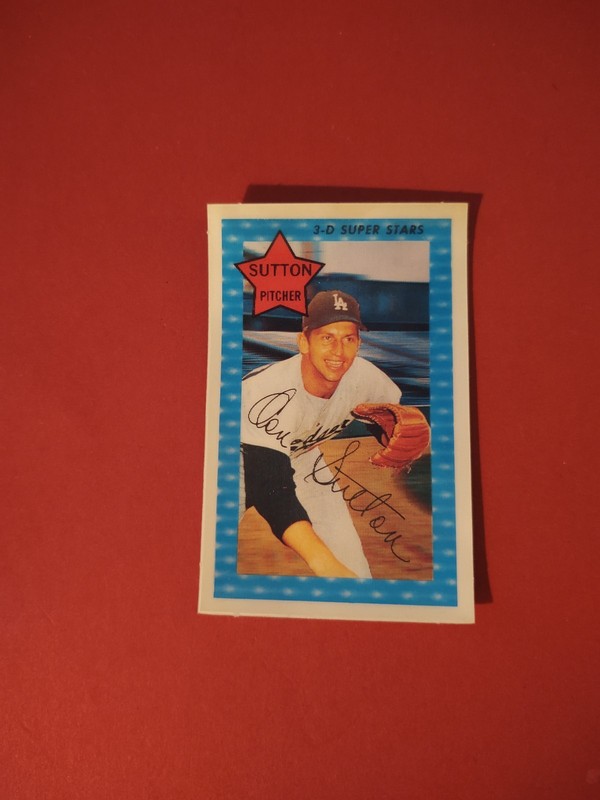 1971 kelloggs 3d dodgers don Sutton card