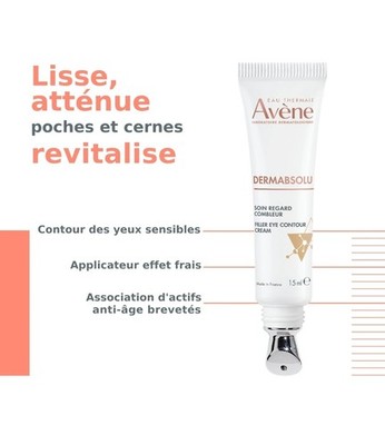 Avène Set 8 Dermabolu Augenpflege Blickfüller korrigiert Augenringe 15 ml x 8