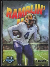 John Emery 2022 Bowman University Chrome Ramblin' Man #RM-7 LSU Tigers