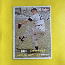 Topps 1957 Dick Donovan #181 Chicago White Sox Major League Baseball Card