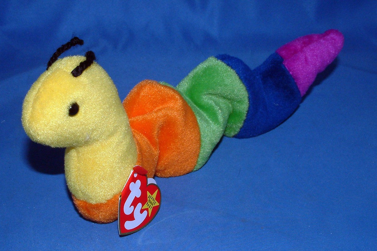 Ty Beanie Baby Inch Yarn - MWMT (Worm)