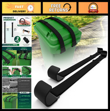 2 Pack Metal Double Claw Trash Can Lid Lock Straps - Bear  Raccoon Proof, Outdo