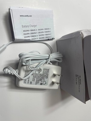 Somfy Lithium-ion Charger Plug with 6' Cable 9025166C