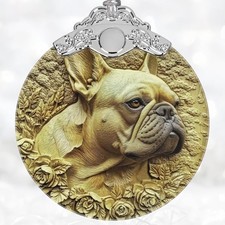 French Bulldog Christmas Ornament - Stained Glass Tree Decoration, Dog Lover ...