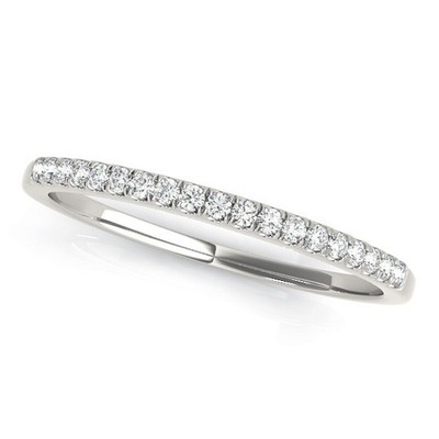1,00 ct DE/VS Lab Grown Rundschliff Diamant Halb Ewigkeit Ehering in Platin