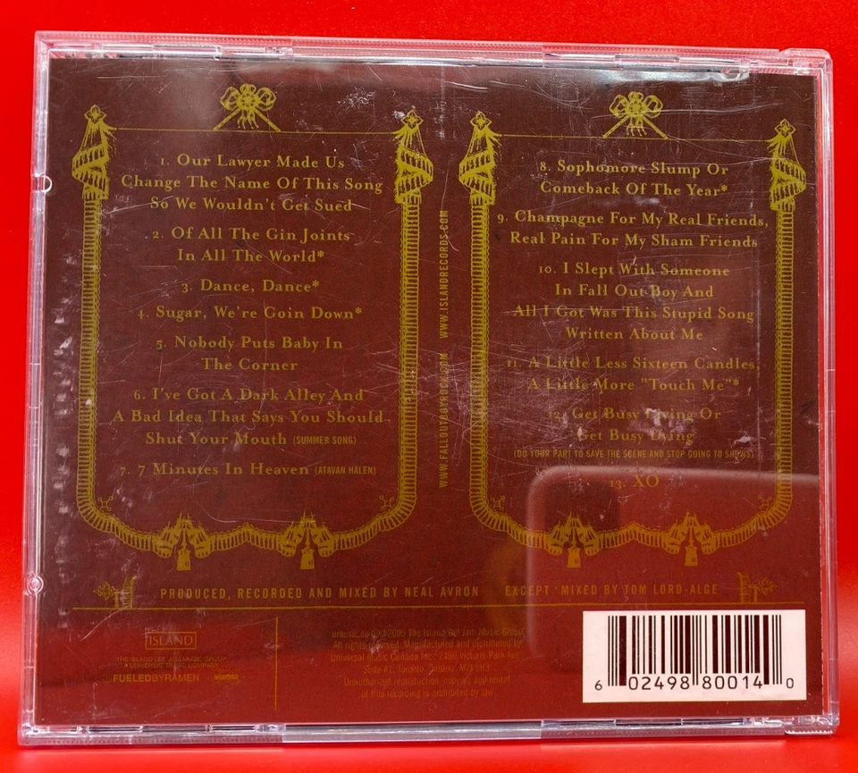 Fall Out Boy - From Under the Cork Tree CD 2005 Pop Rock Like New Condition - Image 3 of 3