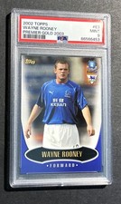 2002 Topps  #E3 WAYNE ROONEY  ROOKIE CARD PSA-9 MINT     MINT !    RARE !. rookie card picture