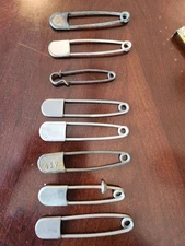 vintage giant safety pins lot jumbo