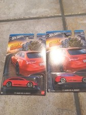 Lot of 2 Hot Wheels Silver Series Hot Wagons '17 Audi RS 6 Avant