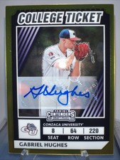 2022 Elite Extra Edition Baseball COLLEGE TICKET 91/99 Auto GABRIEL HUGHES Col
