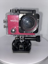 Vivitar Action Camera Pink HD with Waterproof Housing