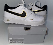 Nike Air Force 1 LV8 Low White Metallic Gold size 5.5Y GS 