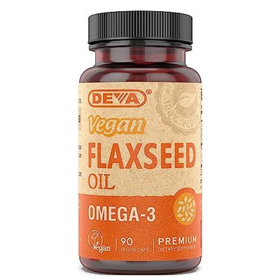 DEVA Vegan Flaxseed Oil - 90 Vcaps