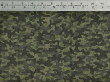 Timeless Treasures - Green Gray Black Camouflage 100 Cotton Quilt Fabric BTY