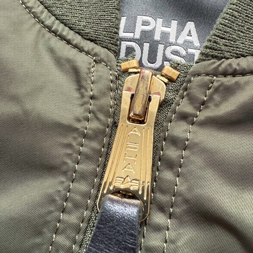 “Alpha Industries” MA-1 Flight Pilot Bomber Military Style Boxy Fit Jacket - Picture 3 of 5