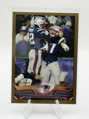 2013 Topps New England Patriots Gold #/2013 Tom Brady / Rob Gronkowski
