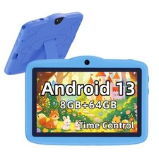 7 Inch Android 13 GMS Tablet HD IPS Touch Screen 8GB RAM 64GB Storage 6800mAh