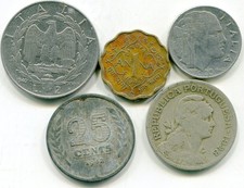 World vintage coins  lot of (5)    lotmar3679