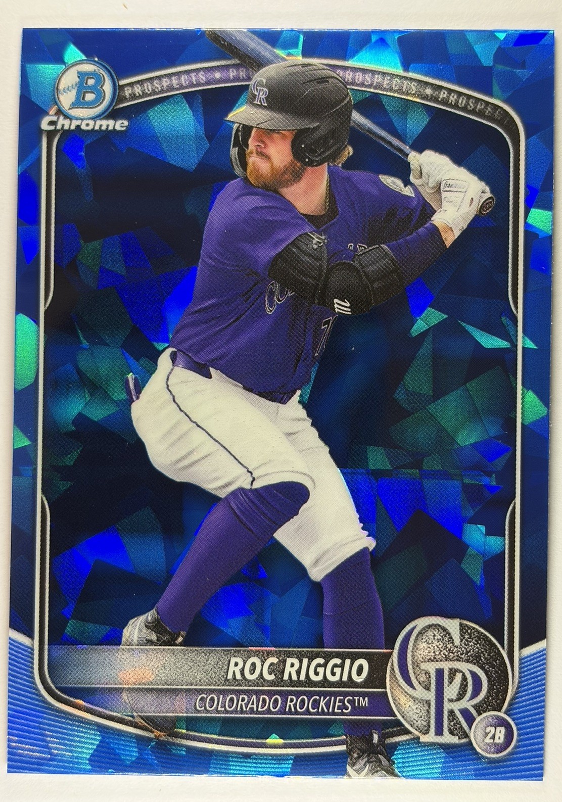 2025 Bowman Chrome Draft Sapphire Edition Roc Riggio #BDC-19  Rockies