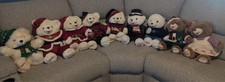 Holiday Dan Dee Teddy Bear Christmas Lot of 9 - Between 1996 and 2016