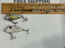 LOT OF 2 TEXAS LURE Padre Island Co "PICO PERCH" CRANKBAIT FISHING LURES