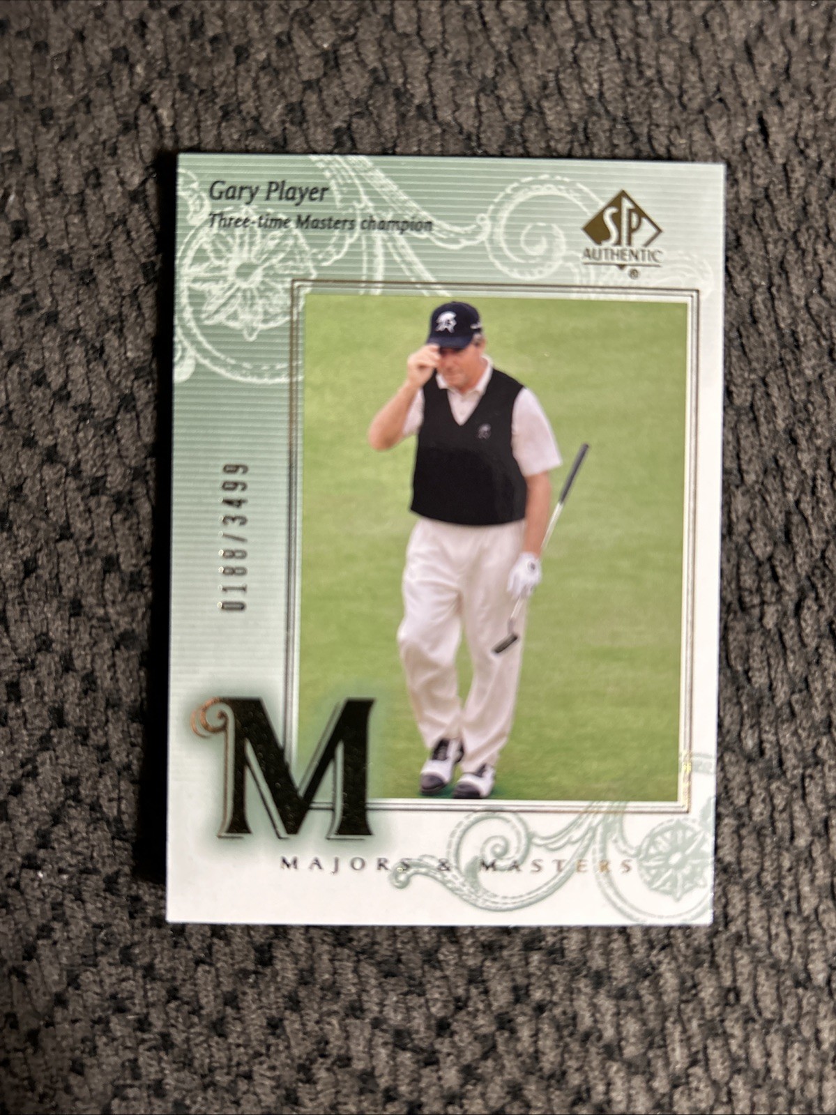 2002 SP Authentic - Majors & Masters Gary Player #119 188/3499 Sharp Corners