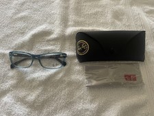 Ray-Ban Eyeglasses RB 5255 5235 Transparent Blue With New Case and Sealed Cloth