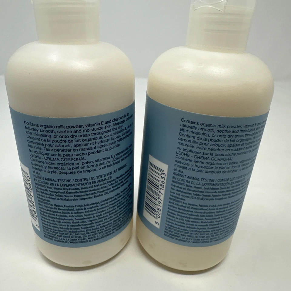 The Body Shop MILK BODY LOTION, 250ml,/8.4 fl. oz. X2 Rare Discontinued - Image 2 of 4