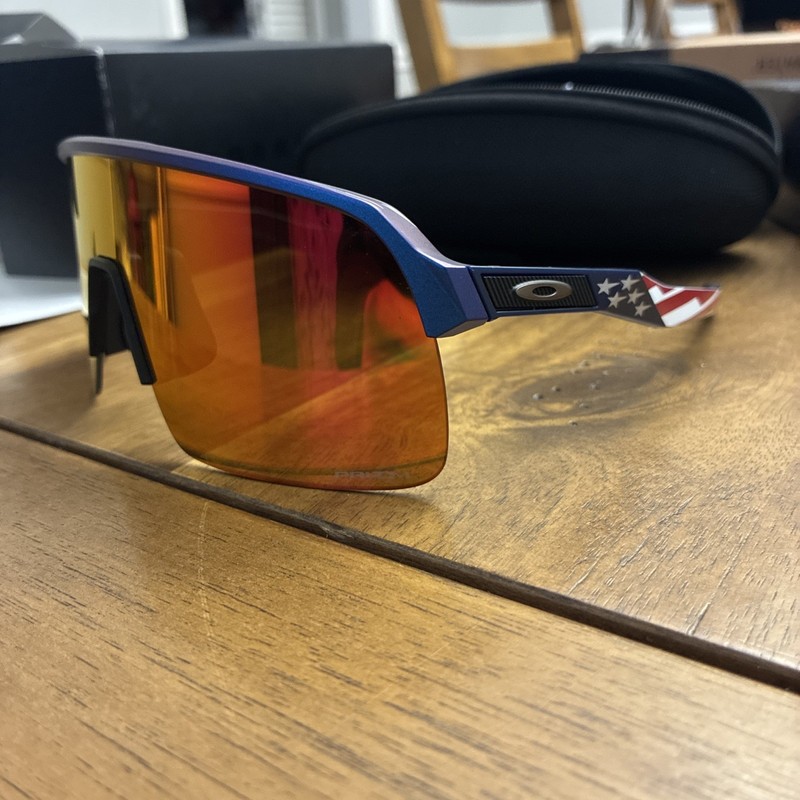 Oakley Sutro Lite Sweep Ruby Prizm Grey Sunglasses Troy Lee Designs USA 🇺🇸